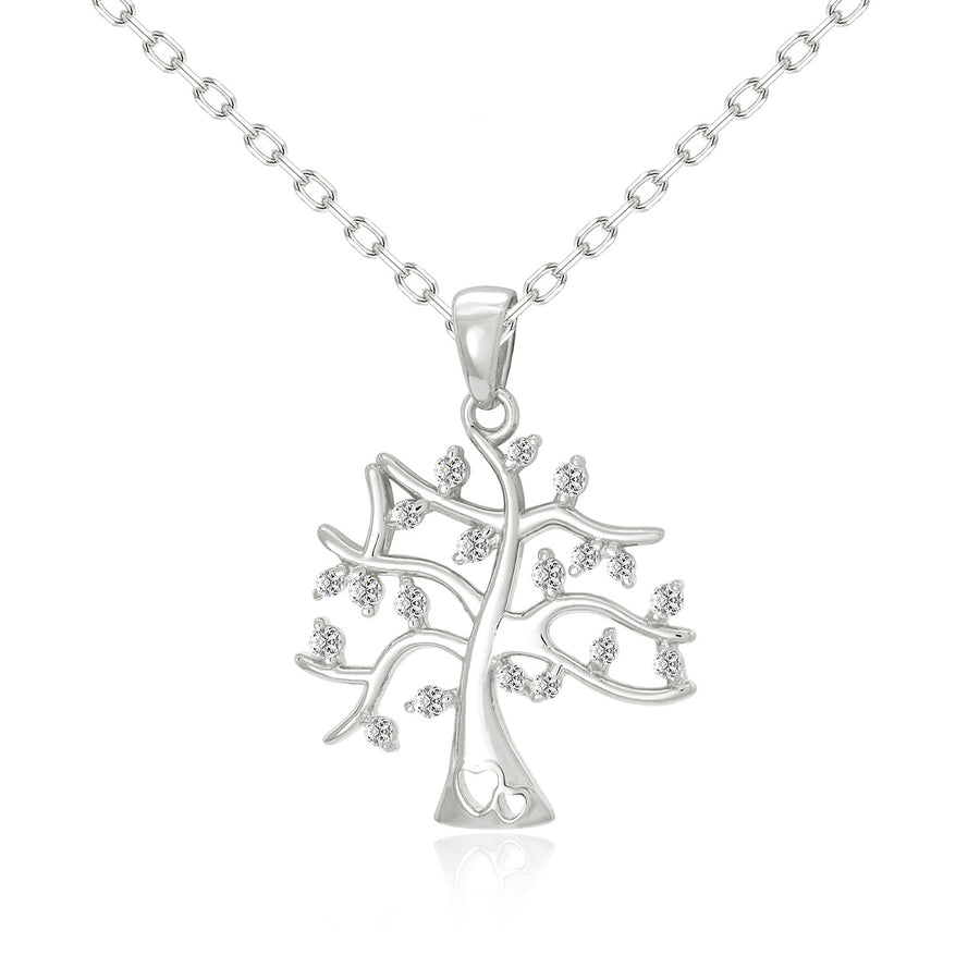 DECEMBER NYHED. Livets træ vedhæng i sterlingsølv med zirkonia