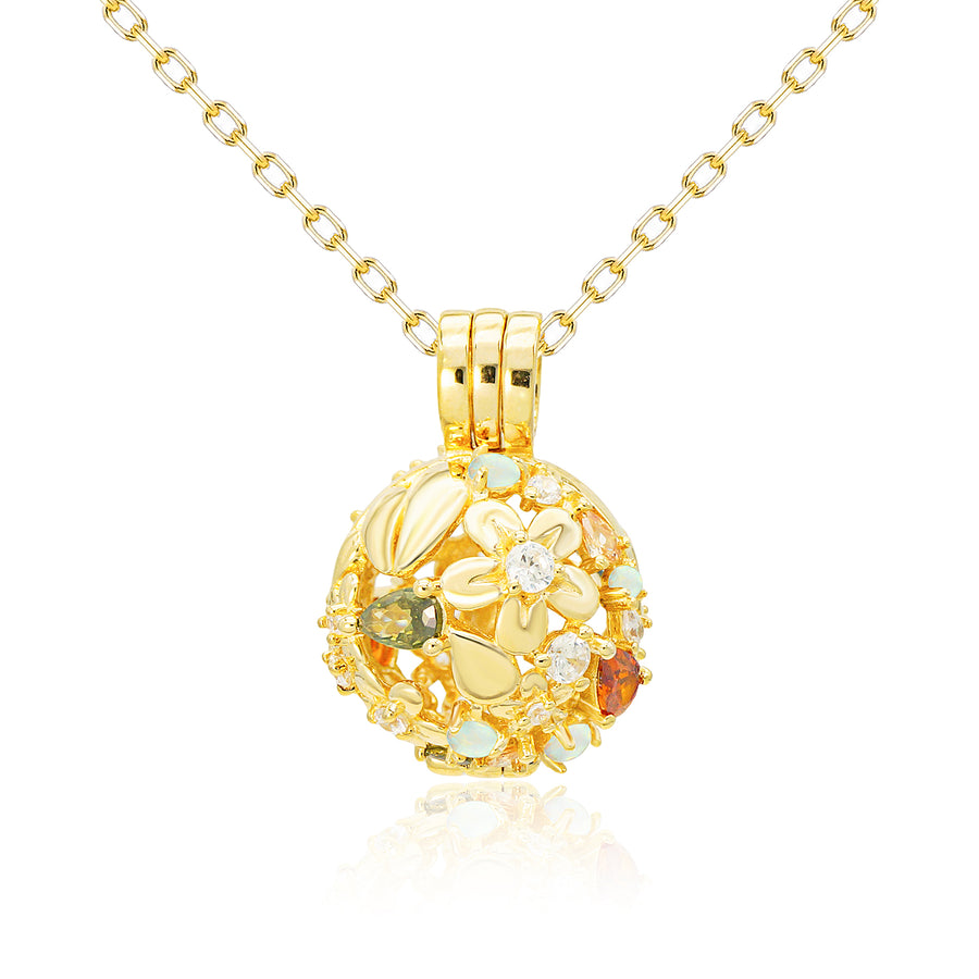 NYHED Englekalder. Model De 4 Årstider. Forgyldt sterlingsølv