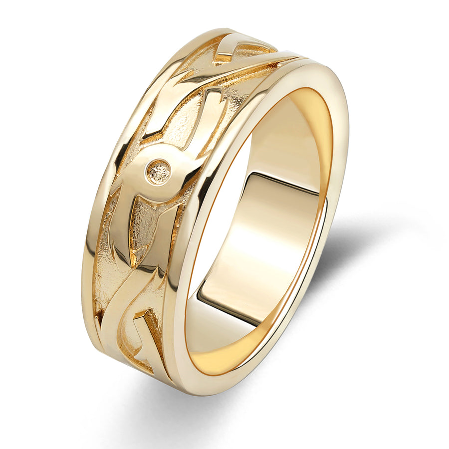 DeMoley Viking Ring, Guldbelagt